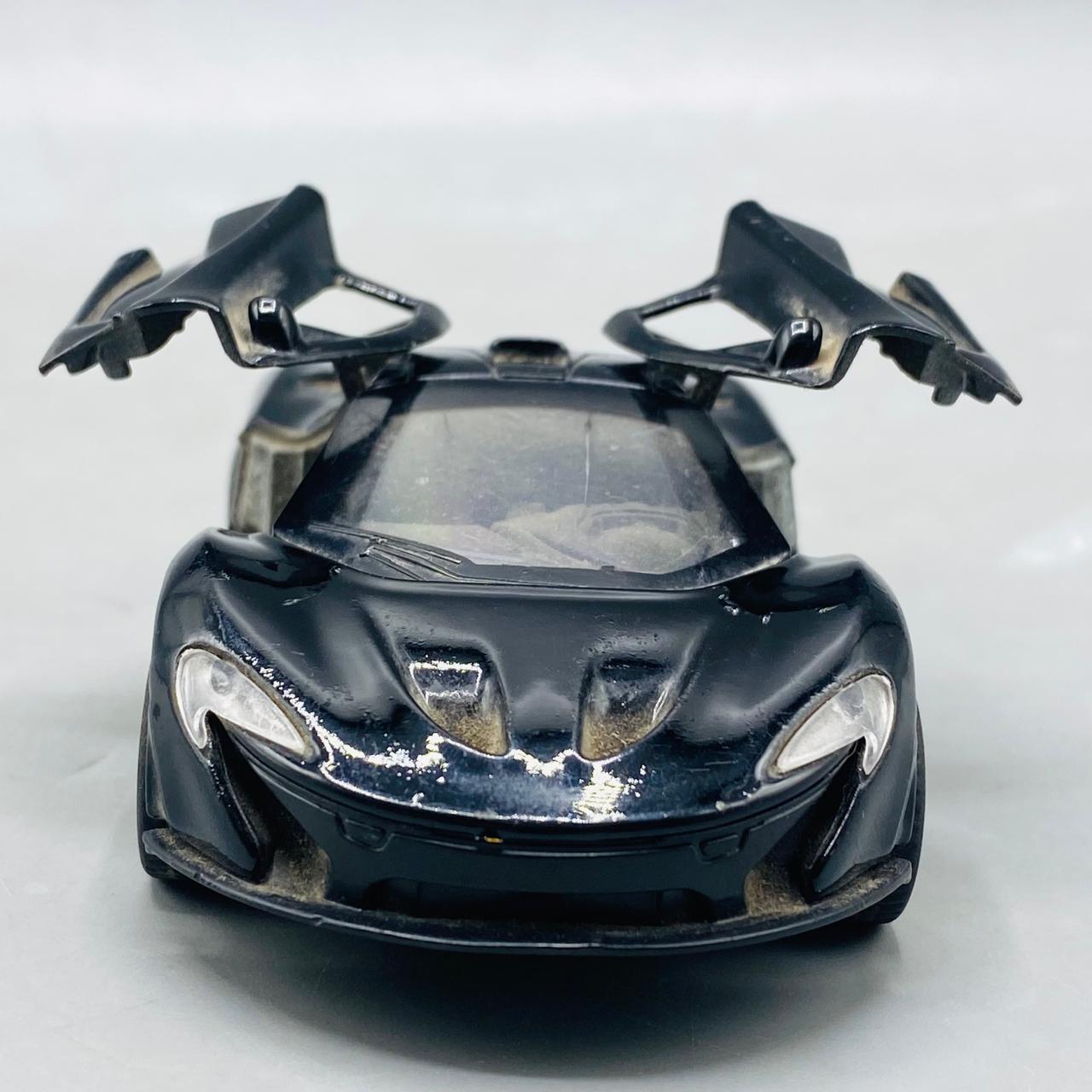 1:36 Scale Black McLaren P1 Style Die-Cast Hypercar Model