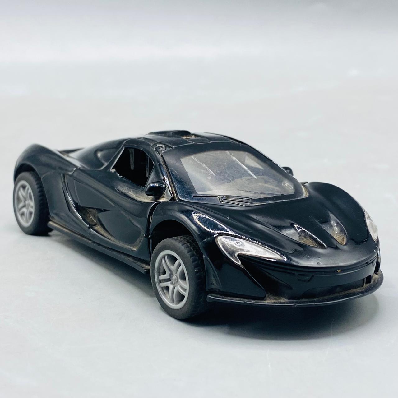 1:36 Scale Black McLaren P1 Style Die-Cast Hypercar Model