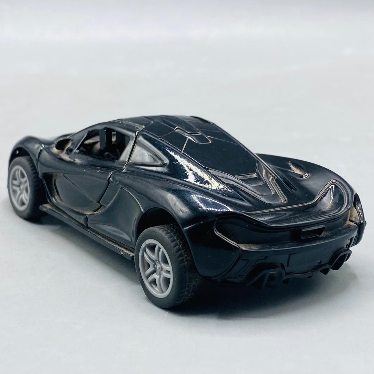 1:36 Scale Black McLaren P1 Style Die-Cast Hypercar Model