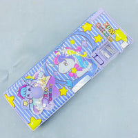 Thumbnail for Magical Unicorn Pop-Up Pencil Box with Built-in Sharpener & Purple Striped Design