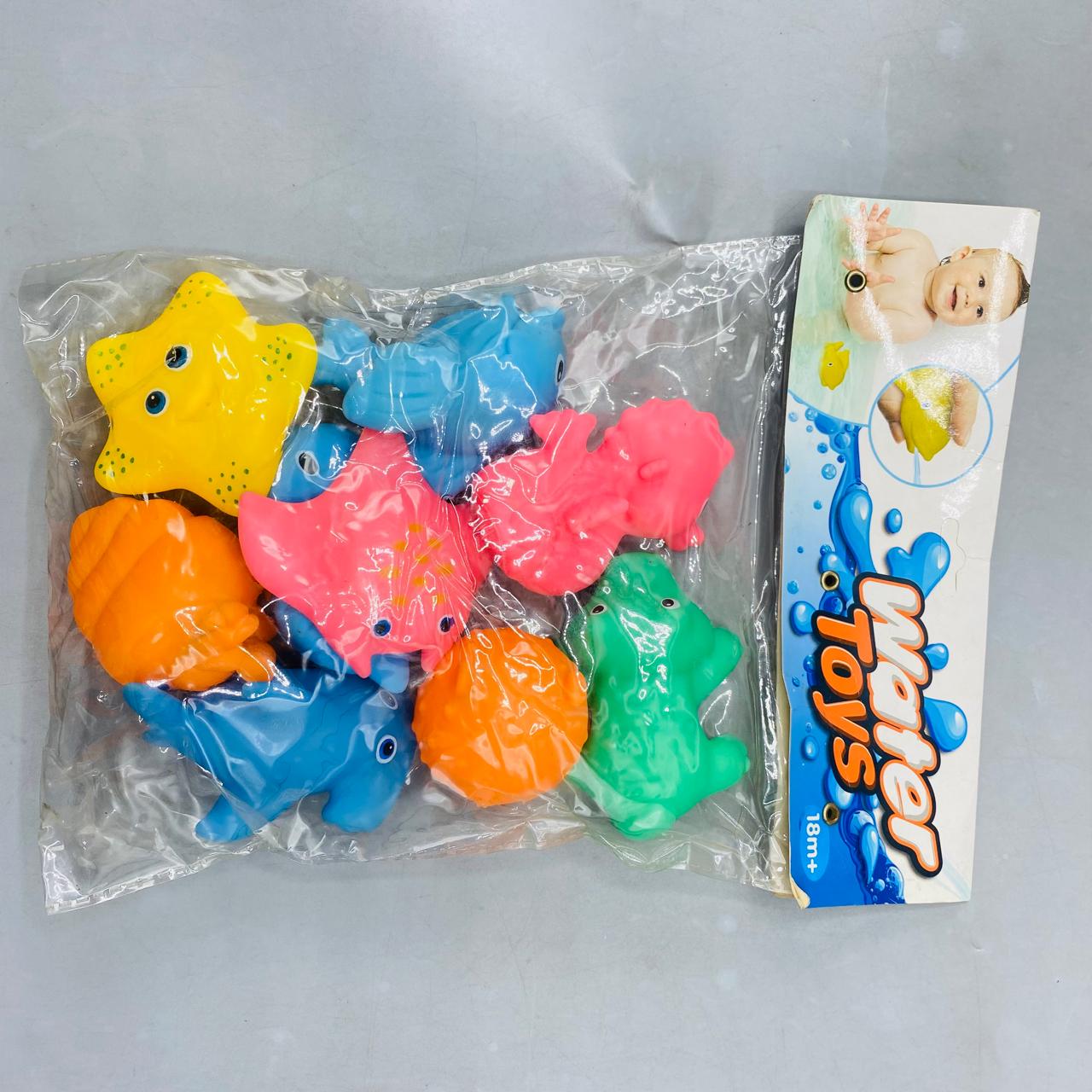 Set of 8 Soft Sea Animal Bath Toys
