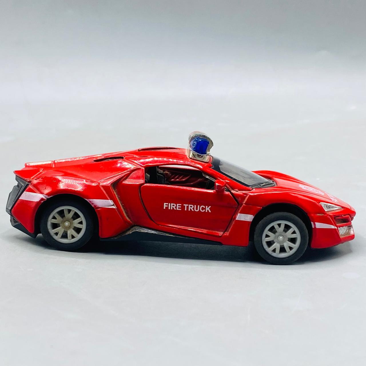 1:36 Scale Red Fire Supercar Die-Cast Model