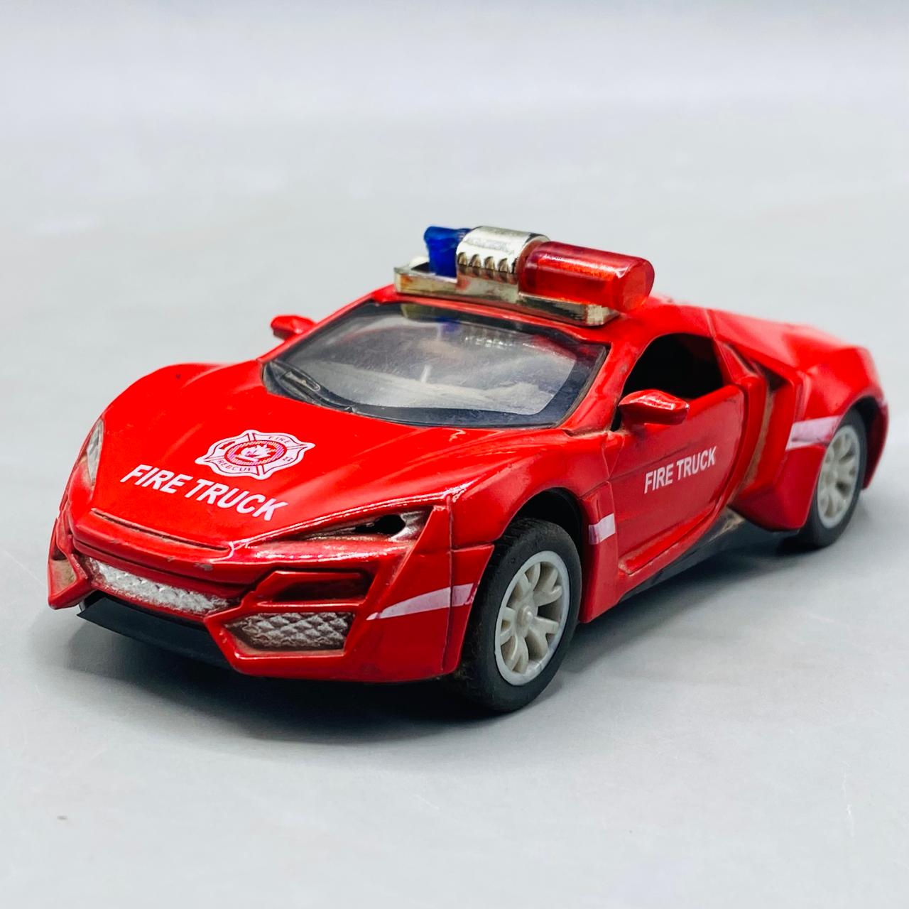 1:36 Scale Red Fire Supercar Die-Cast Model