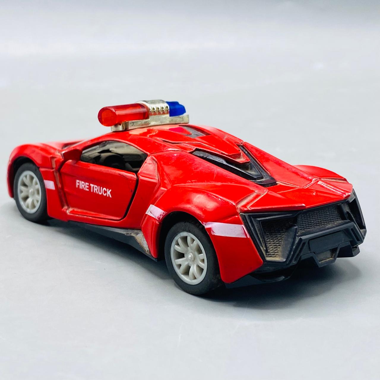 1:36 Scale Red Fire Supercar Die-Cast Model