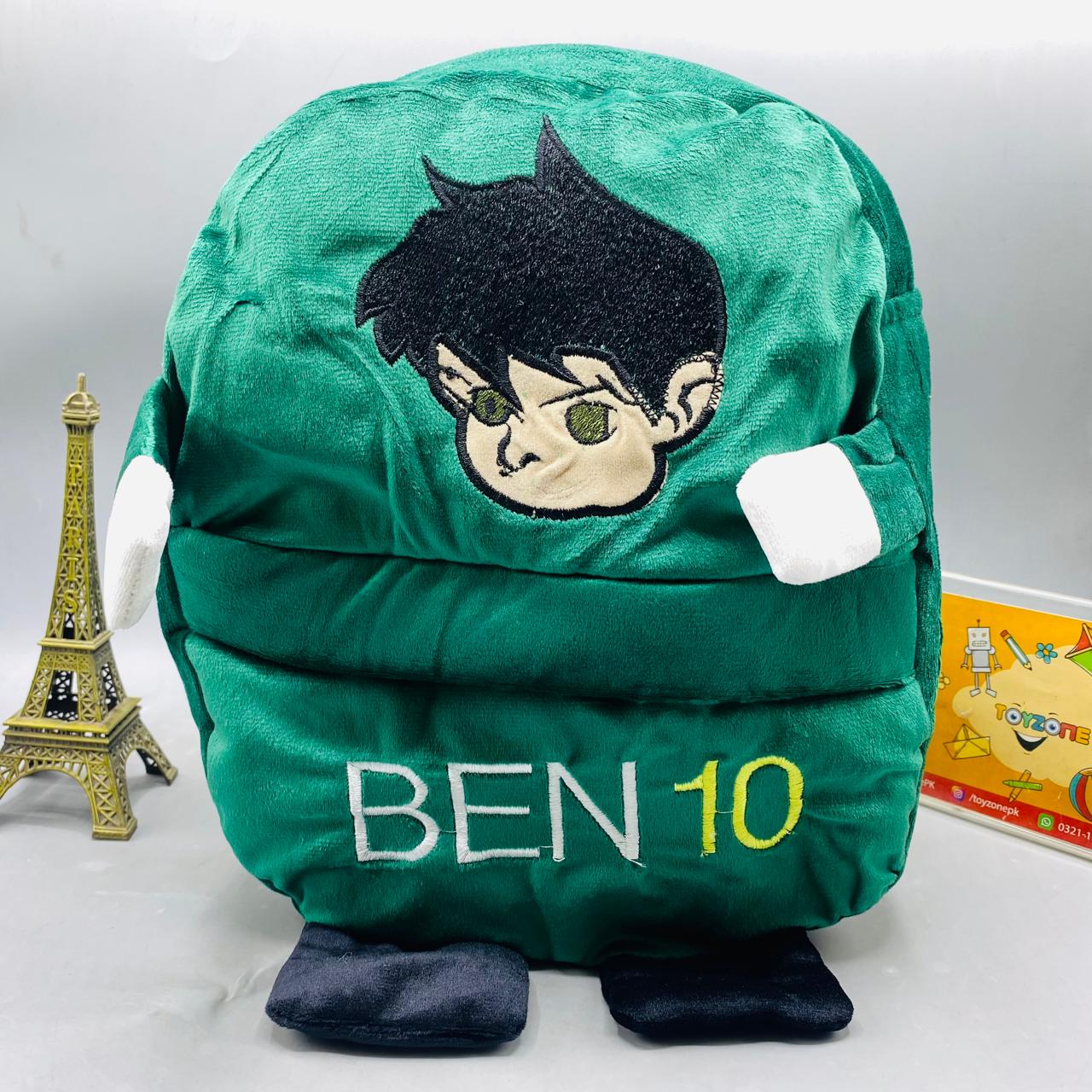 Ben 10 Plush Backpack - Soft & Fun Character School Bag for Kids