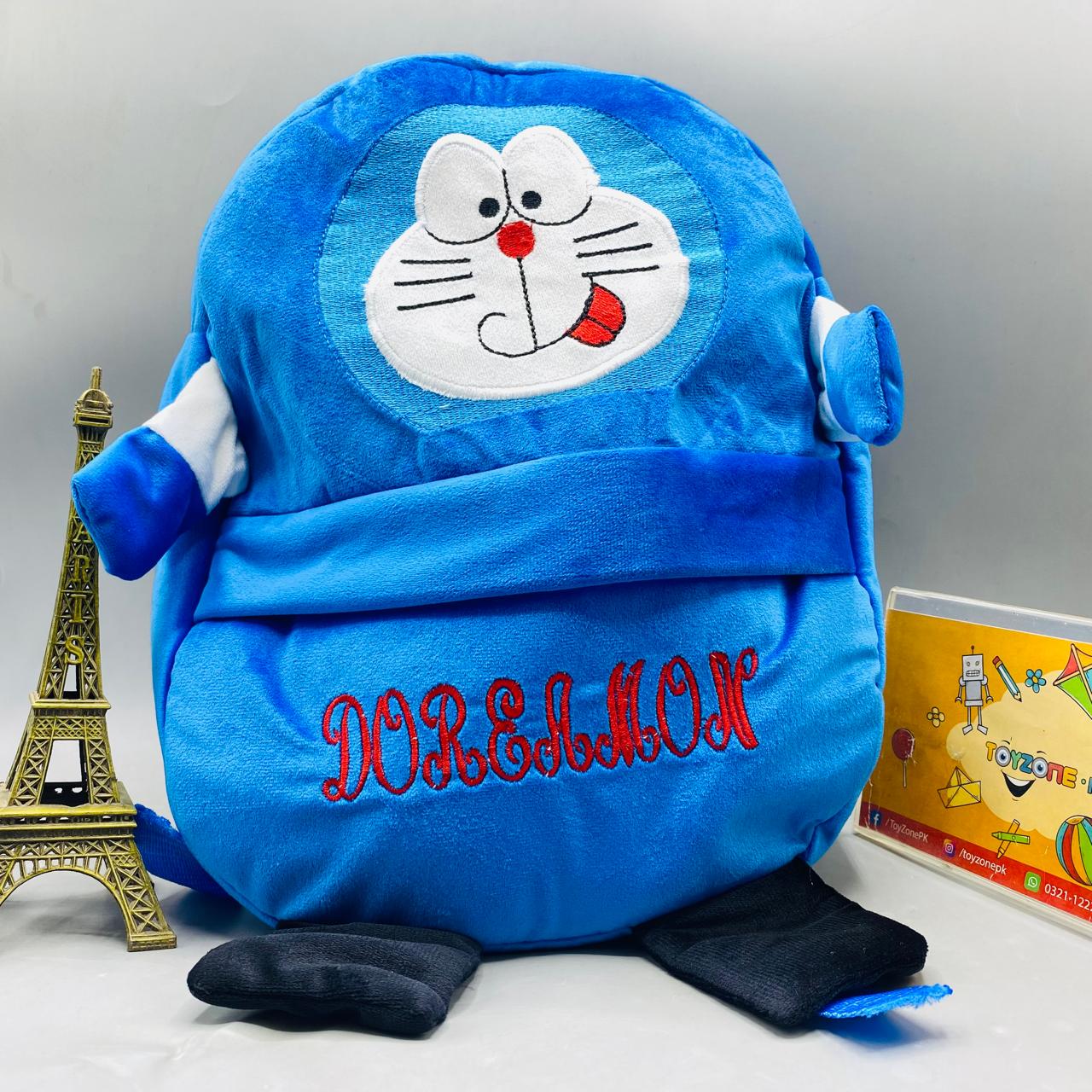 Doremon Plush Backpack - Adorable Soft School Bag for Little Ones