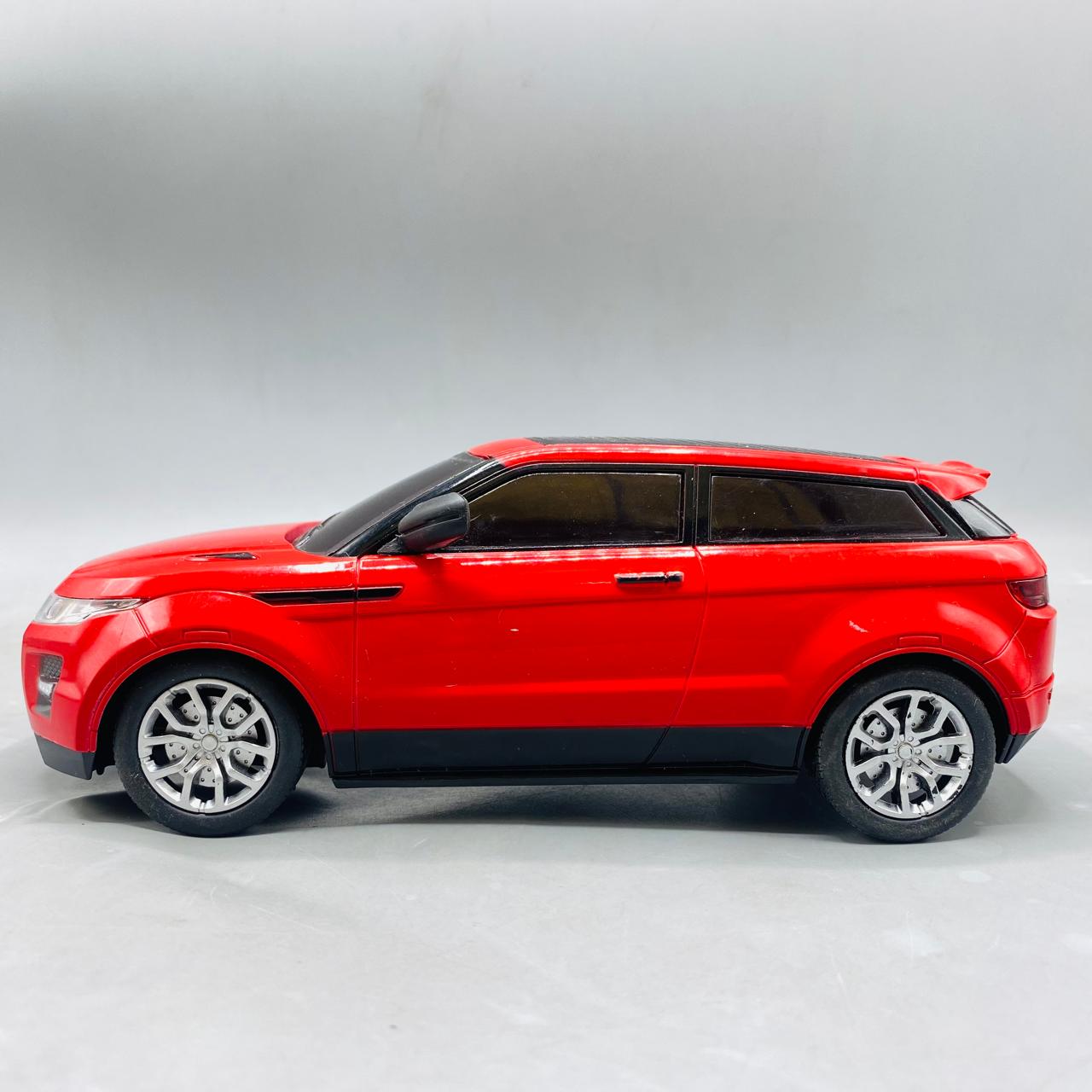 Red R/C SUV / Crossover Toy Car with Steering Wheel Remote & Rechargeable Batteries