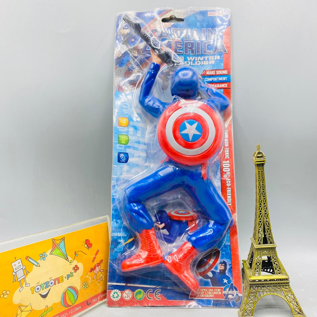 Captain America Crawling Action Figure with Lights & Sounds