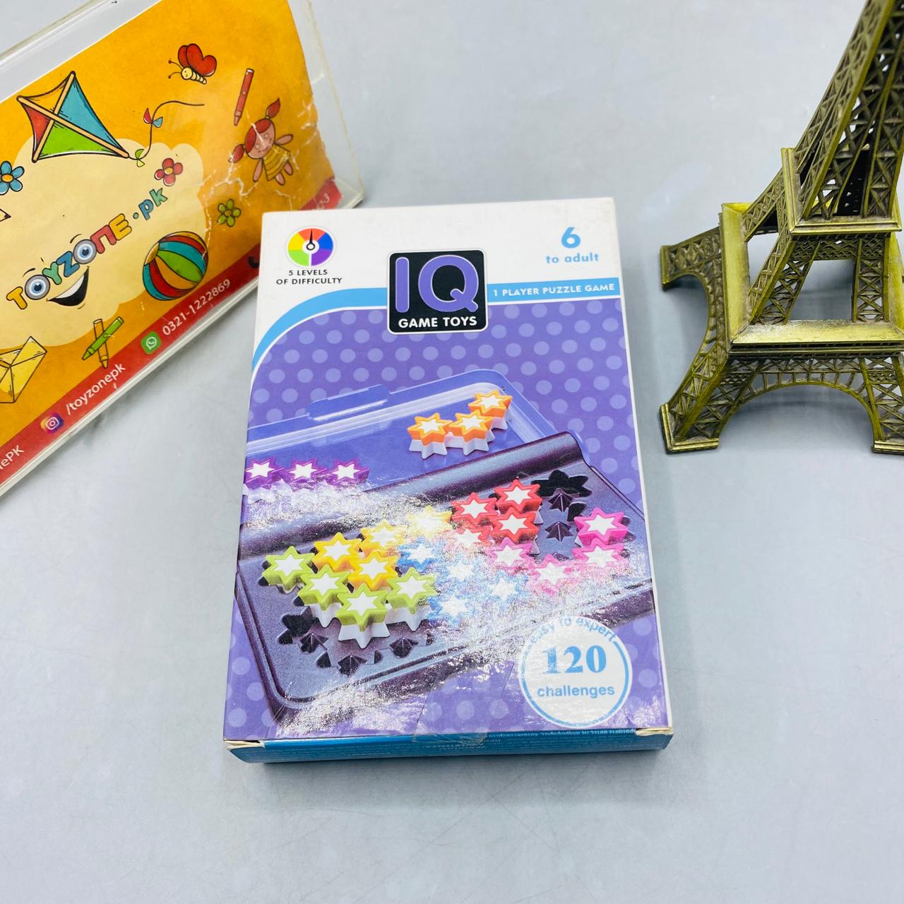 IQ Game Toys Star Puzzle Challenge - 120 Challenges & 5 Levels of Difficulty