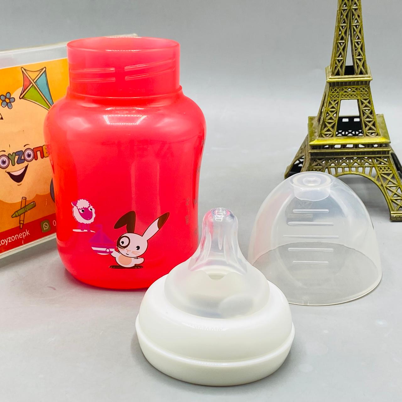 Adorable Animal Print Baby Feeder Bottle - Ergonomic & Easy-Flow Nipple