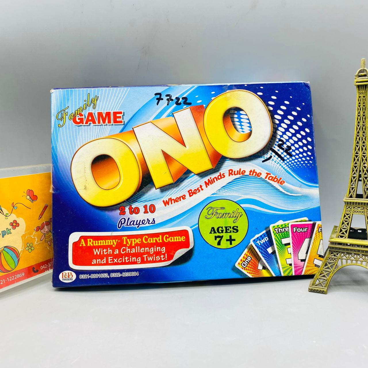 ONO Family Card Game - A Rummy-Type Challenge with a Twist
