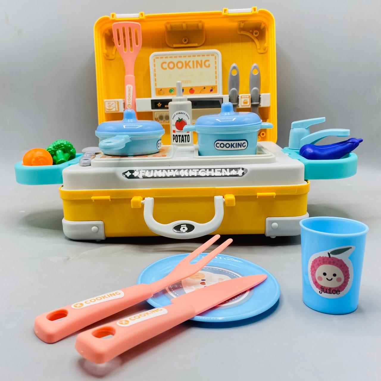 24 Pcs Suitcase Kitchen Set