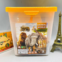 Thumbnail for 22 Piece Rubber Animal Zoo Box Set