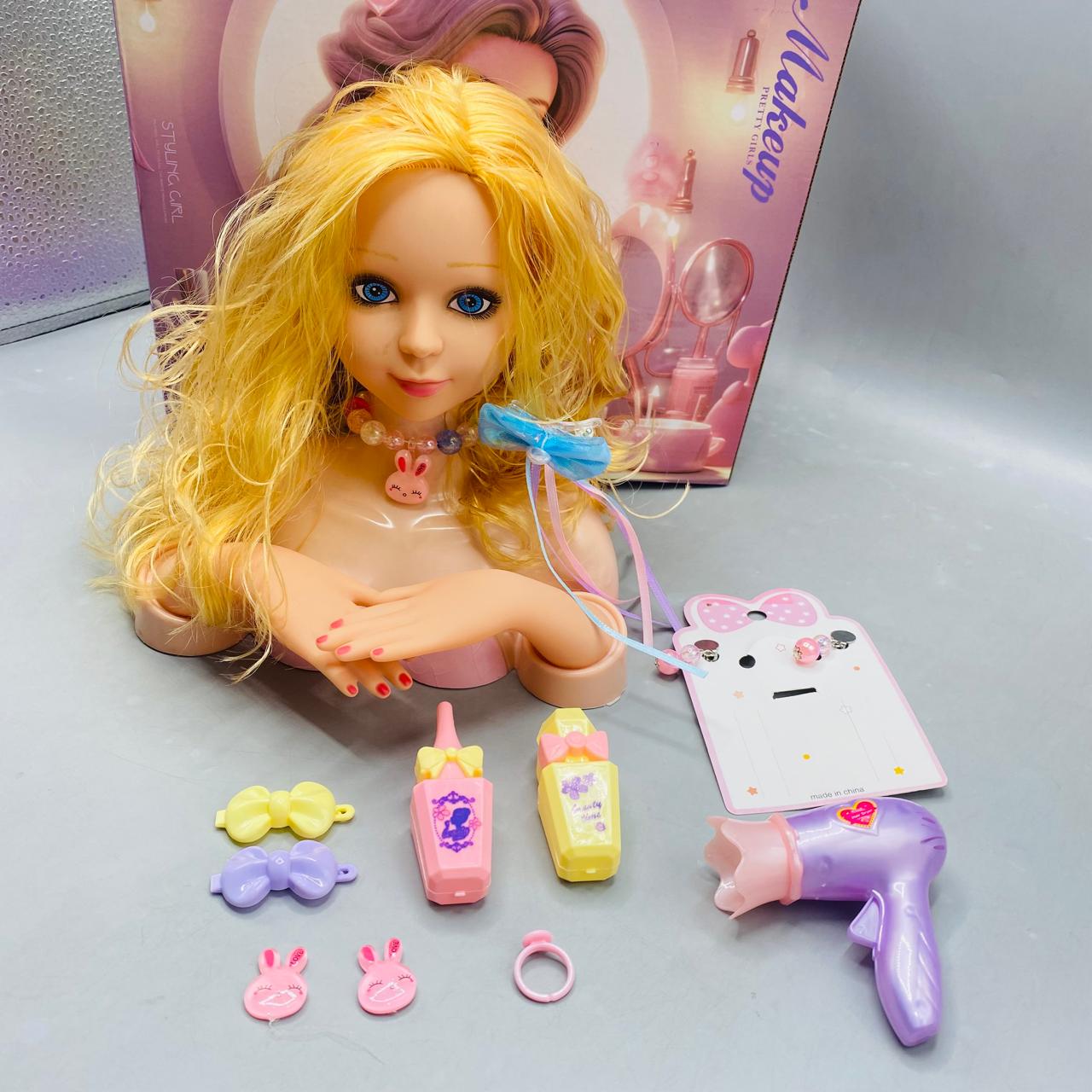 Half Body Makeup Hair Style Doll