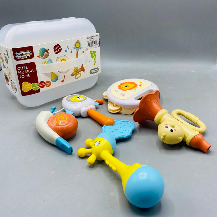 5 Piece Musical Rattle Set