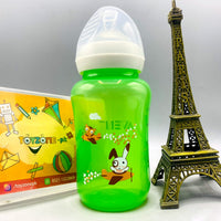 Thumbnail for 🐰 Green Cartoon Animal Baby Feeding Bottle (250ml)