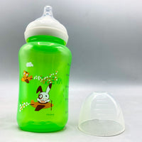 Thumbnail for 🐰 Green Cartoon Animal Baby Feeding Bottle (250ml)