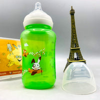 Thumbnail for 🐰 Green Cartoon Animal Baby Feeding Bottle (250ml)