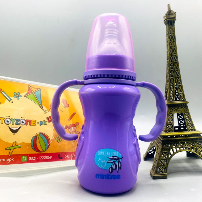 Minitree Purple Handle Feeder / Training Cup with Contoured Grip