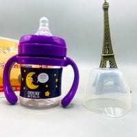 Thumbnail for 🌙 Purple 'Baby World' Easy-Grip Training Feeder/Sippy Cup