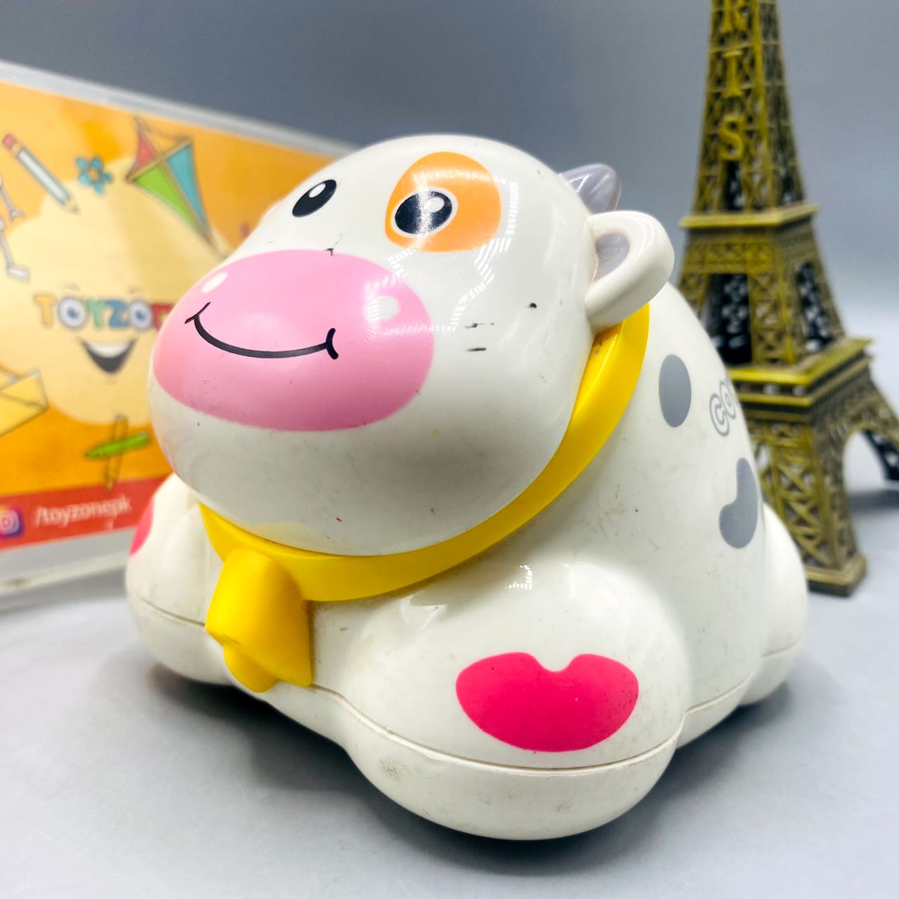 🐮 Cute Friction-Powered Cow Rolling Toy