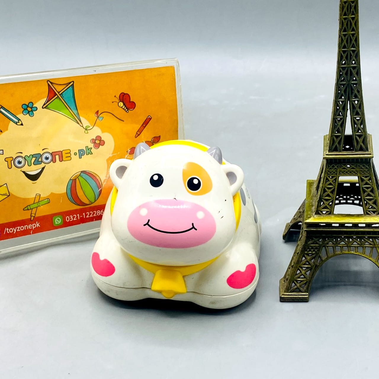 🐮 Cute Friction-Powered Cow Rolling Toy