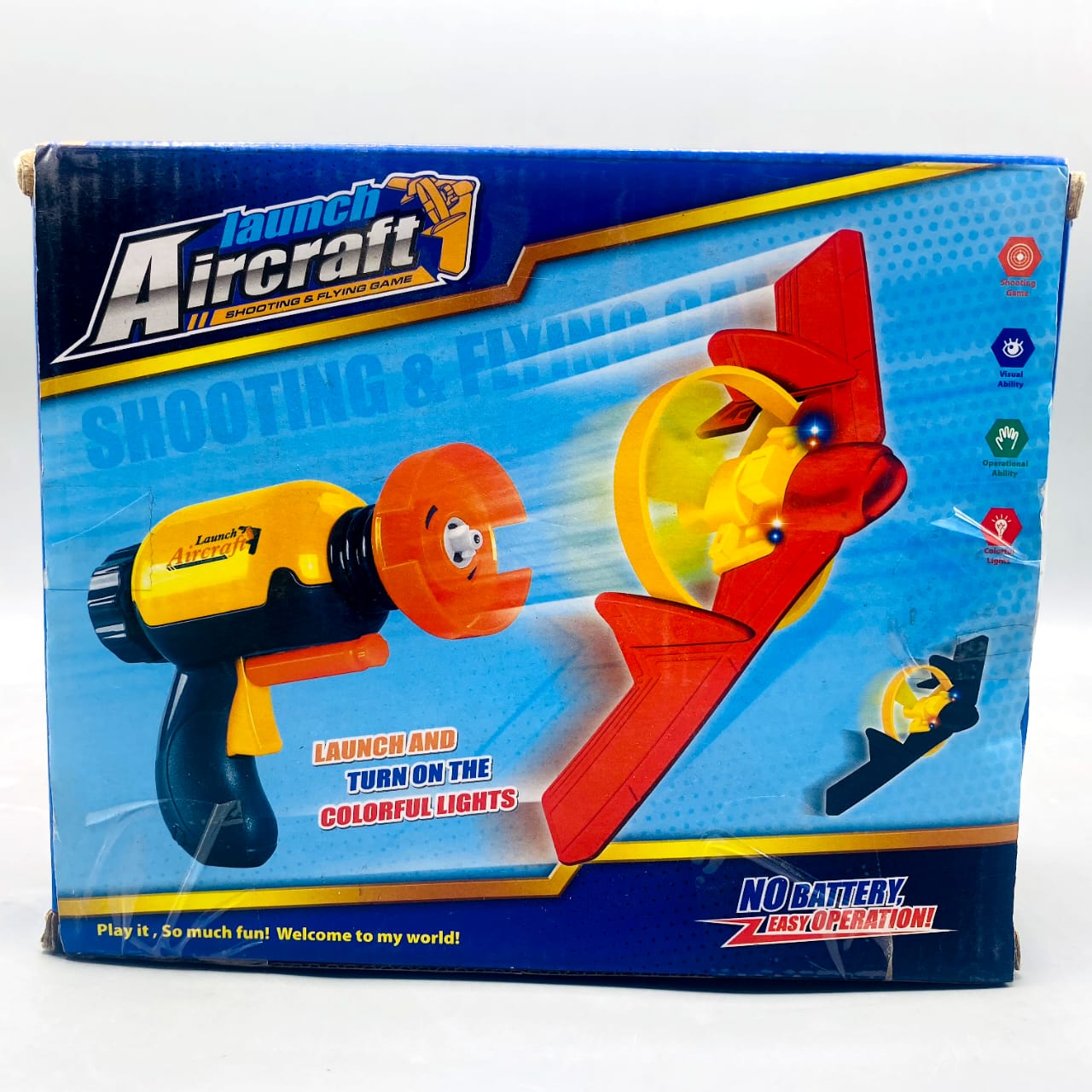 Launch Aircraft Hand-Powered Shooting & Flying Game