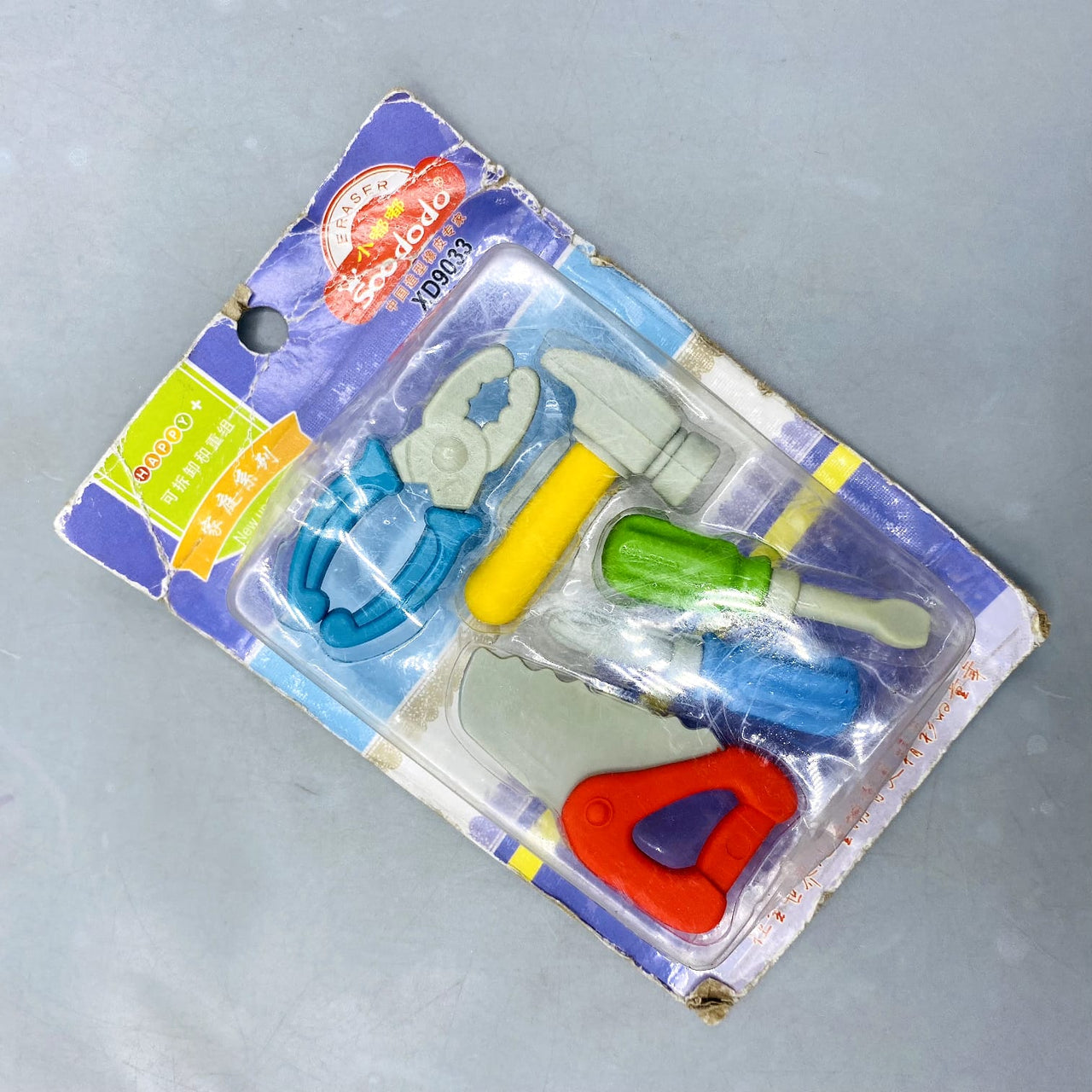 🔨 Soododo Construction Tool Erasers Set - Novelty Stationery & Collectibles