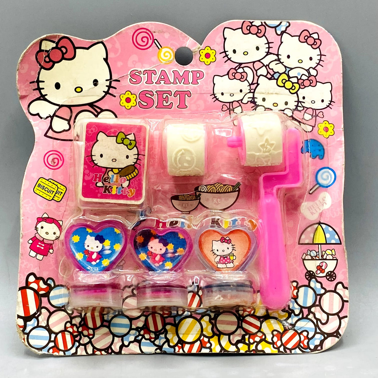 🎀 Vintage Style Hello Kitty Stamp Set - Art & Craft Kit