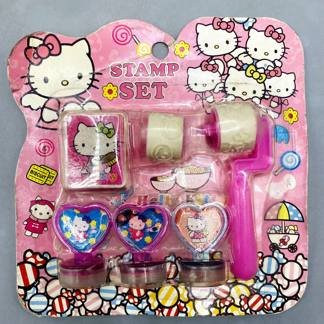 🎀 Vintage Style Hello Kitty Stamp Set - Art & Craft Kit