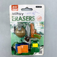 Thumbnail for Qihao Military Themed Erasers Set (Non-PVC) - Novelty Stationery
