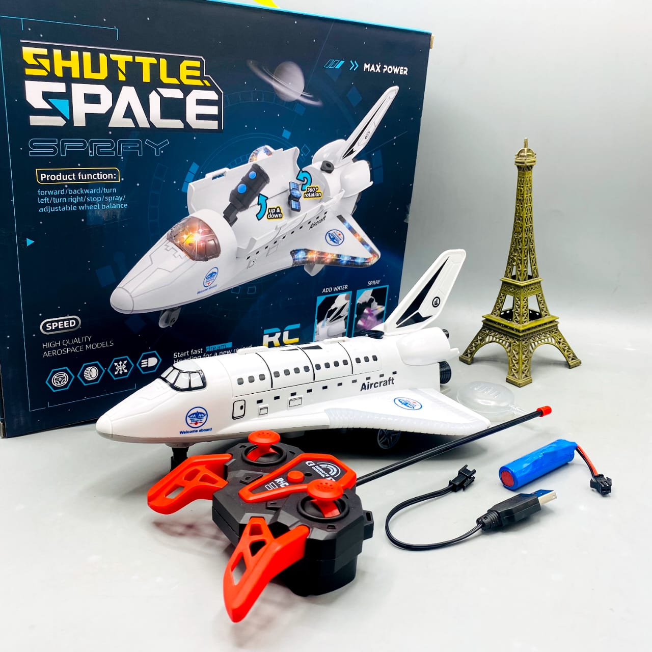 Remote Control Space Shuttle With Light And Sound