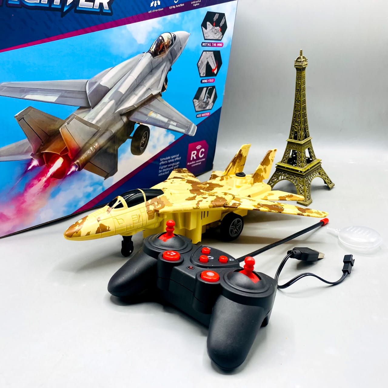 Remote Control Jet with Light and Sound And Smoke Effect