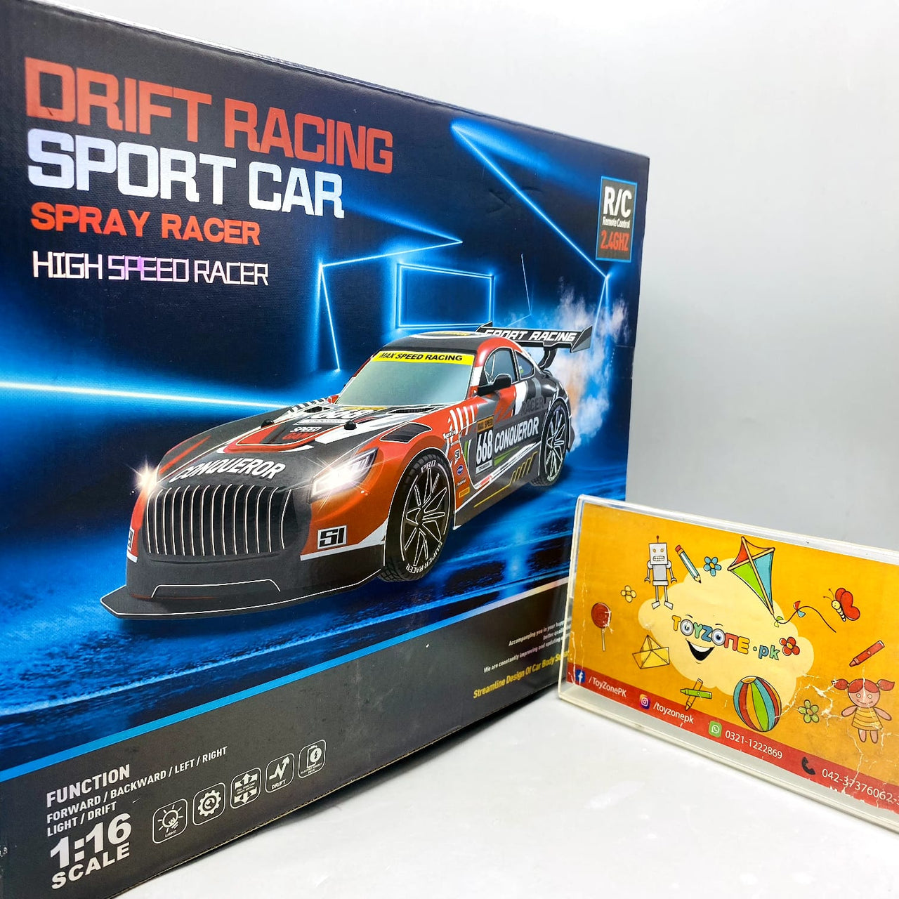 High-Speed Drift Sport Racing Car with Smoke Effect