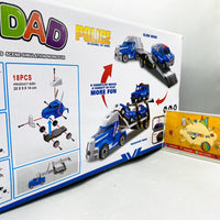 Thumbnail for DIY Manual Police Detachable Truck Hauler with 3 Cars