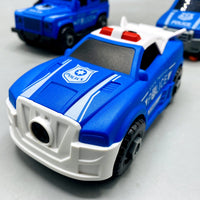 Thumbnail for DIY Manual Police Detachable Truck Hauler with 3 Cars