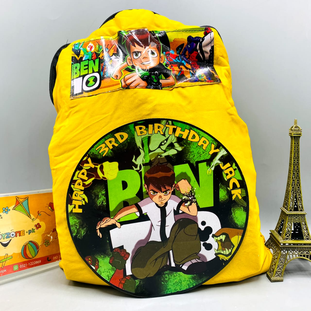 Ben 10 Personalized Birthday Backpack - Happy 3rd Birthday Jack