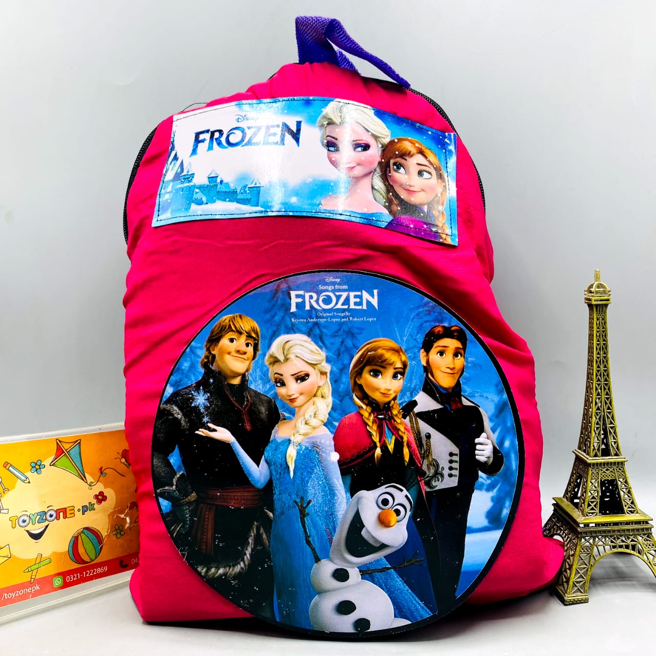 ❄️ Disney Frozen Princess Backpack - Pink Drawstring Bag