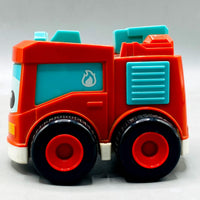 Thumbnail for 🚒 CAR Cute Fire Truck Toy - Red & Teal Friction Powered Vehicle
