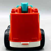 Thumbnail for 🚒 CAR Cute Fire Truck Toy - Red & Teal Friction Powered Vehicle