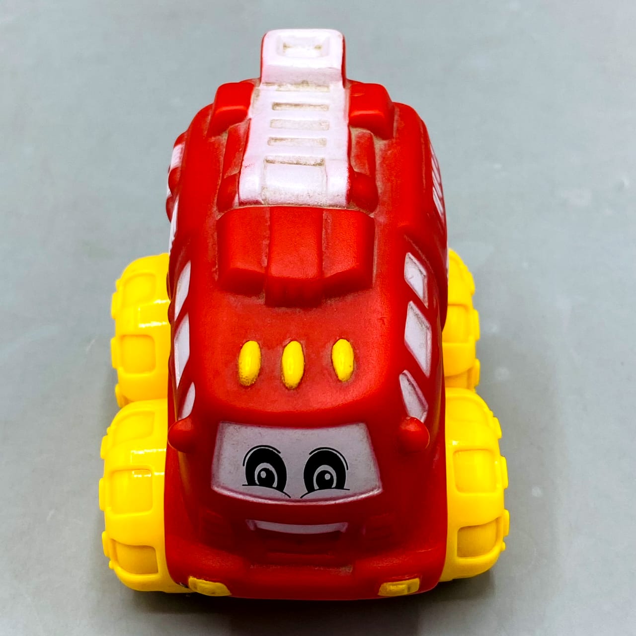 🔥 Friendly Fire Truck Monster Truck Toy - Red with Big Yellow Wheels