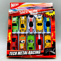 Thumbnail for 🏎️ 10-Piece Tech Metal Racing Car Set - Super Speed Race More Collection