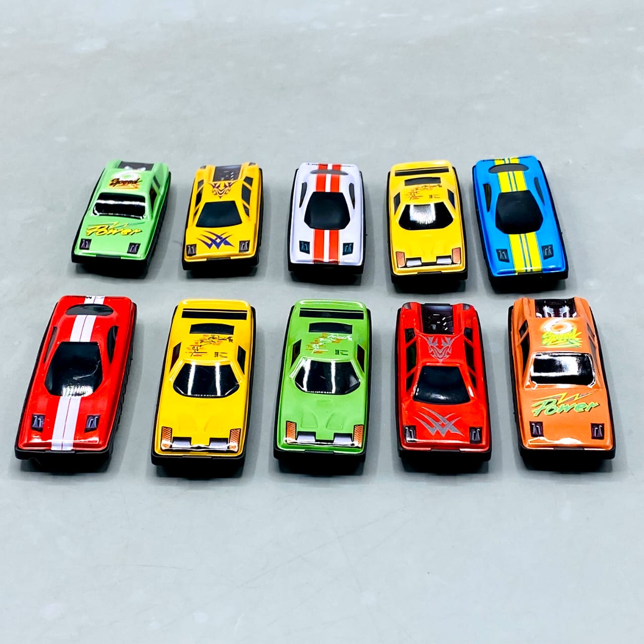 🏎️ 10-Piece Tech Metal Racing Car Set - Super Speed Race More Collection