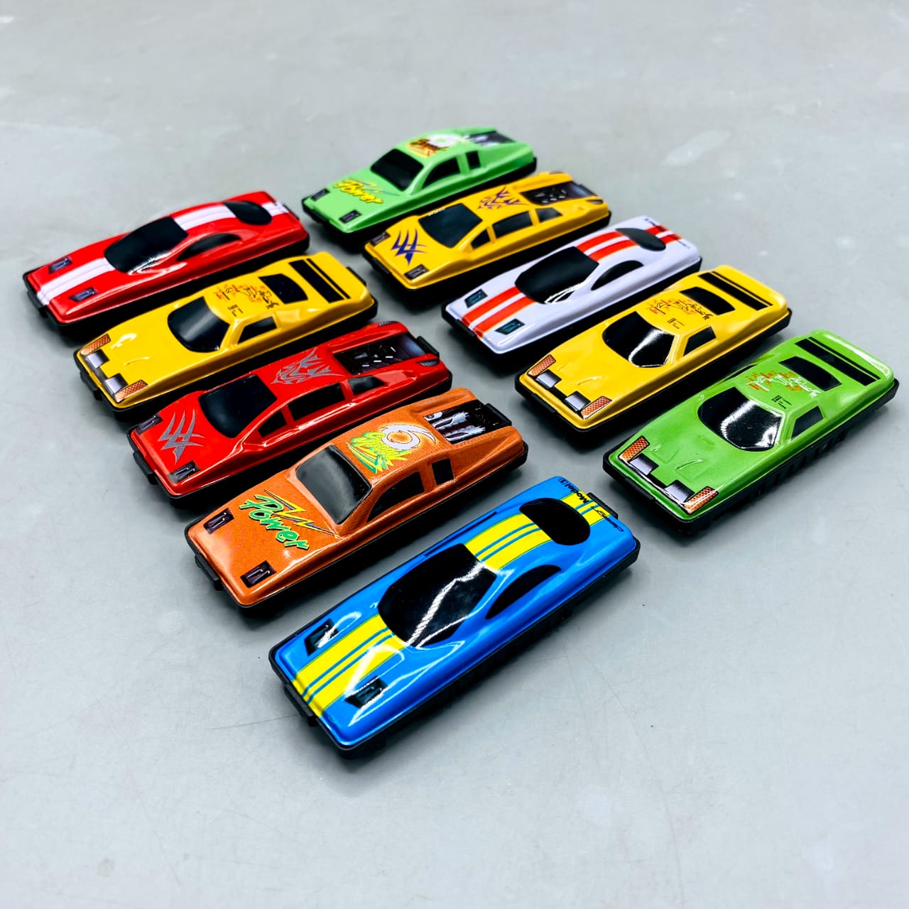 🏎️ 10-Piece Tech Metal Racing Car Set - Super Speed Race More Collection