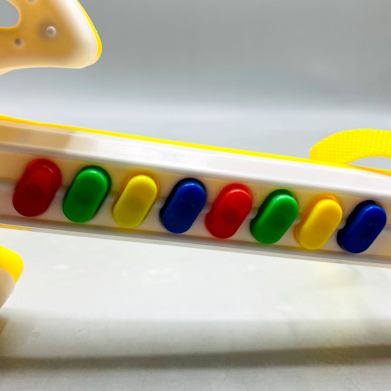 🎸 Toddler Electronic Guitar Toy - White and Yellow Musical Fun