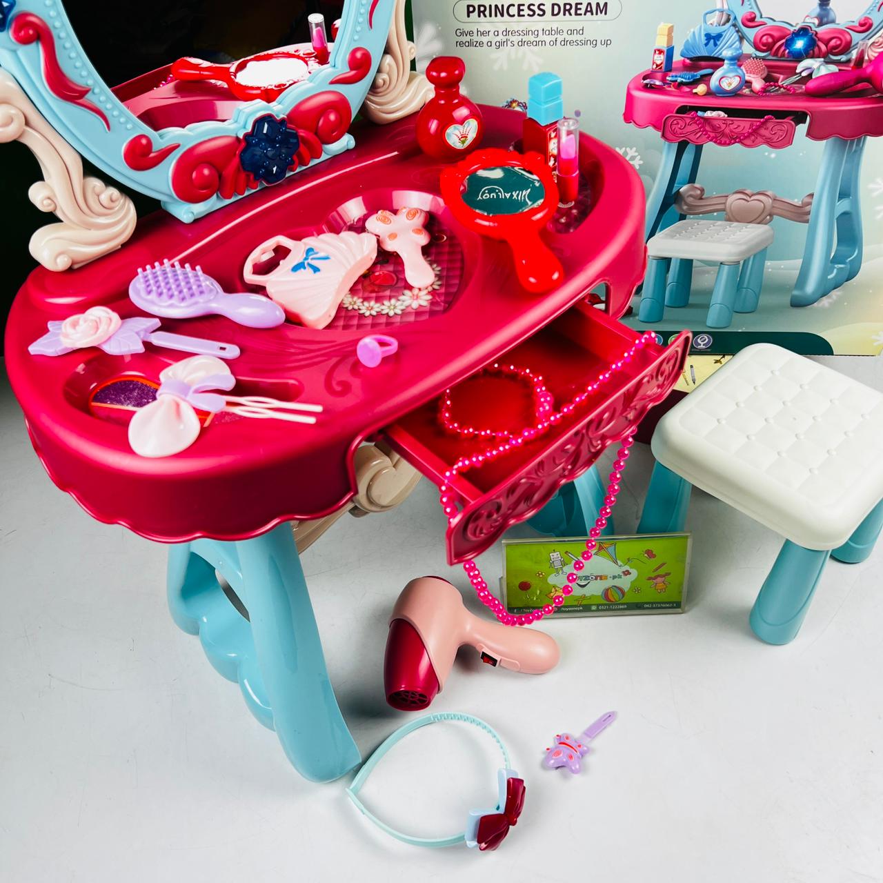 Simulation Princess Dressing Table Accessories with Light and Sound