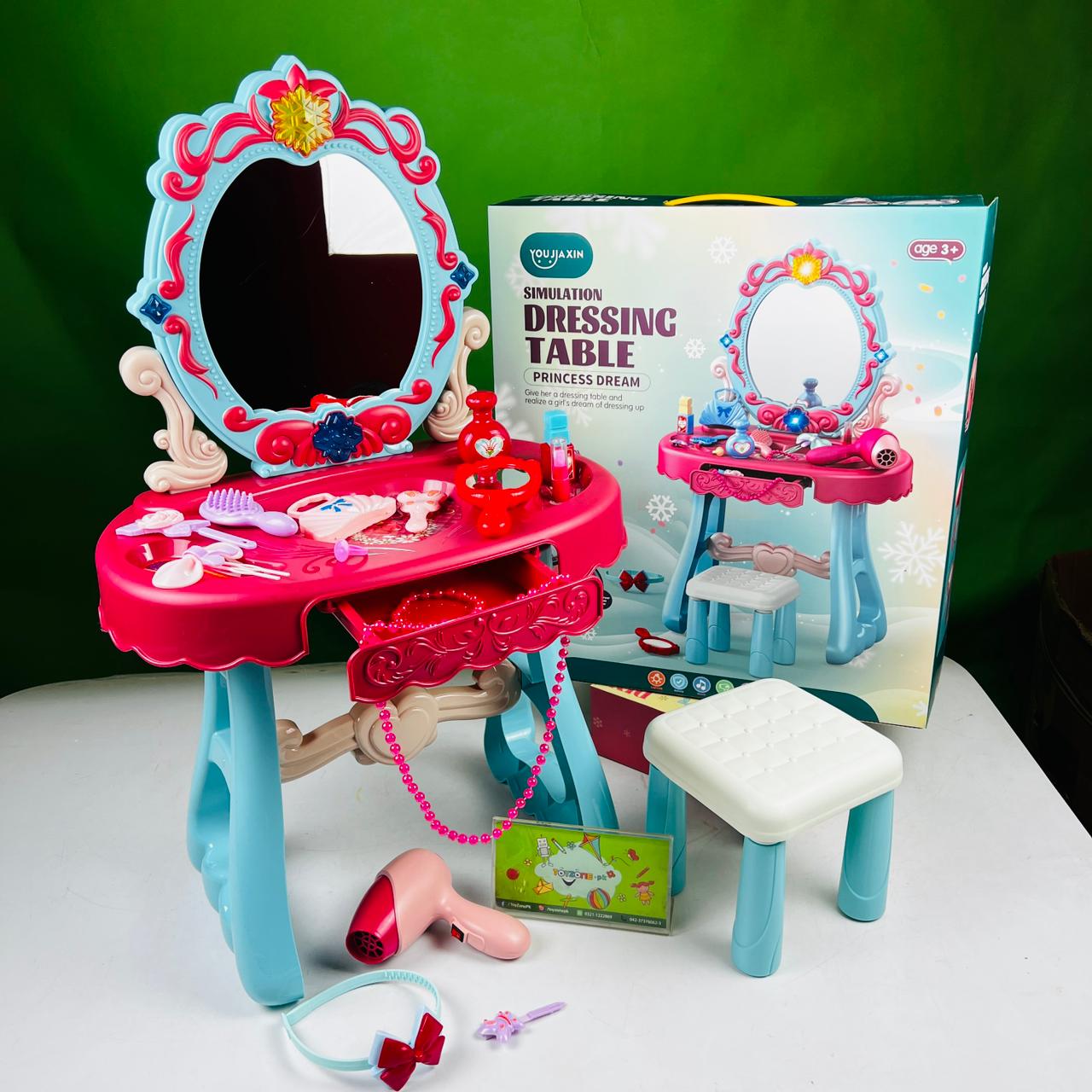 Simulation Princess Dressing Table Accessories with Light and Sound