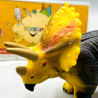 Thumbnail for Realistic Triceratops Dinosaur Action Figure (Soft Rubber/Plastic)