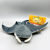 Thumbnail for 🌊 Cuddly Manta Ray Plush Toy – Ocean Life Soft Animal