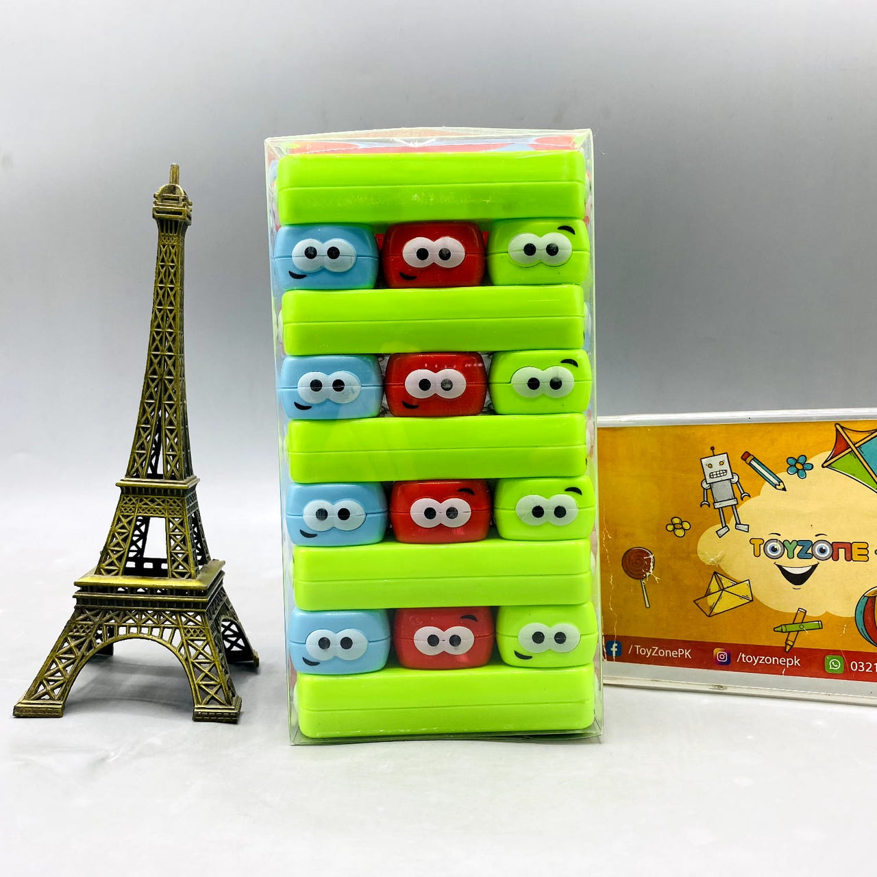 🤪 Crazy Block Tower Stacking Game with Funny Faces